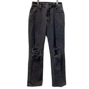 HOLLISTER Ultra High Rise Dad Jean Black Size 26
